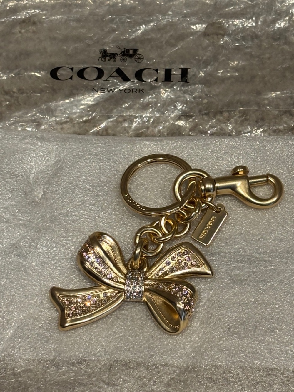 COACH Blingy Bow Bag Clip